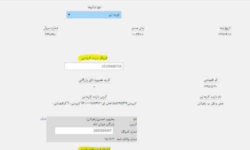 تکمیل اطلاعات اظهار در سامانه epl